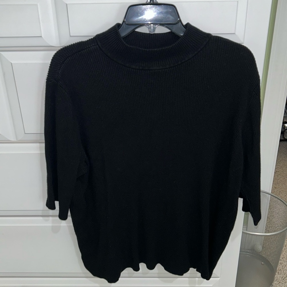 Chicos Short Sleeve Sweater Top